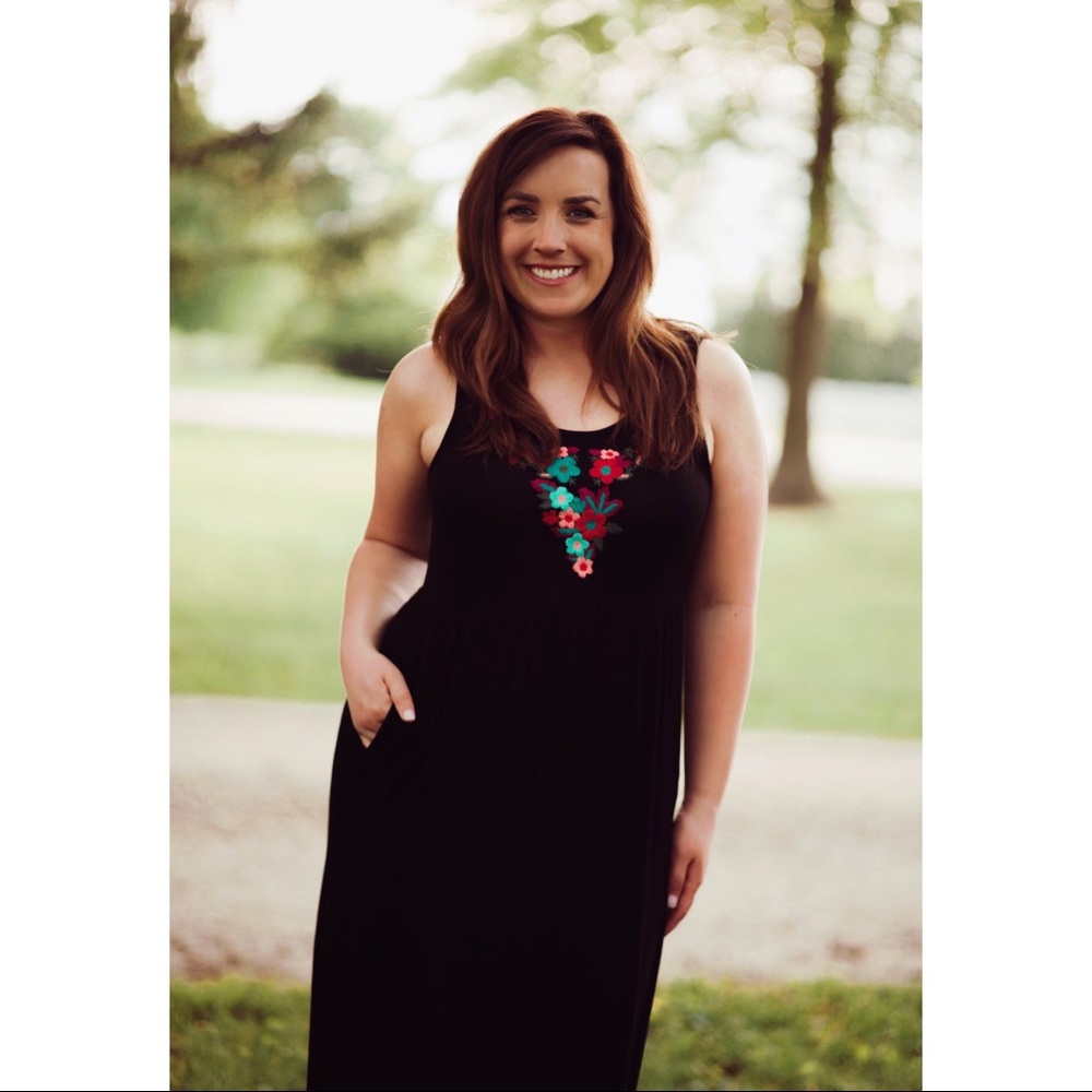 SOLD!  Black Maxi Dress
